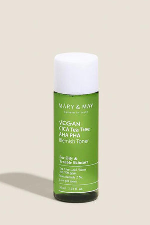 Mary & May - Cica Tea Tree AHA PHA Toner - 30ml / 200ml