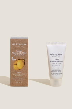 Mary & May - Lemon Niacinamide Glow Wash Off Pack - 30g / 125g