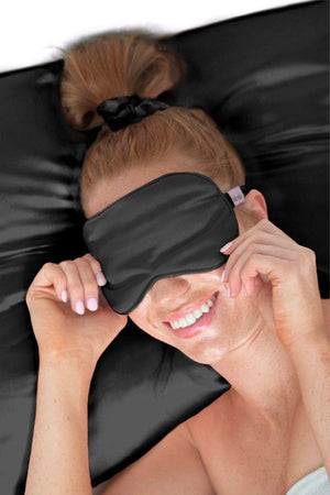 Kitsch - Black Satin Pillowcase - 1pc