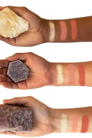 Athr beauty makeup palette make up eyeshadow Amber crystal charged cheek palette