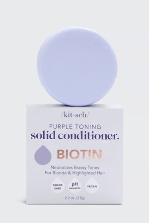 Kitsch - Shampoo & Conditioner - Purple Toning Solid Bar with Biotin - 1pc