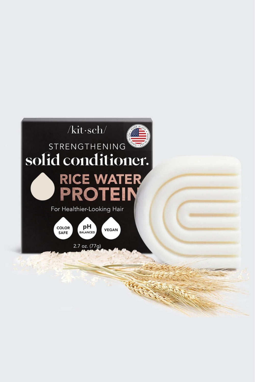 Kitsch rice water protein シャンプー　コンディショナー Kitsch Rice Water Shampoo & Conditioner Set - Solid Shampoo