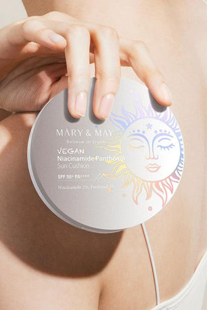 Mary & May - Vegan Niacinamide (2%) Panthenol Sun Cushion - 25g