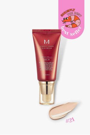 Missha - Perfect Cover B.B Cream, SPF 42 PA+++ (21 Light Beige) - 50ml