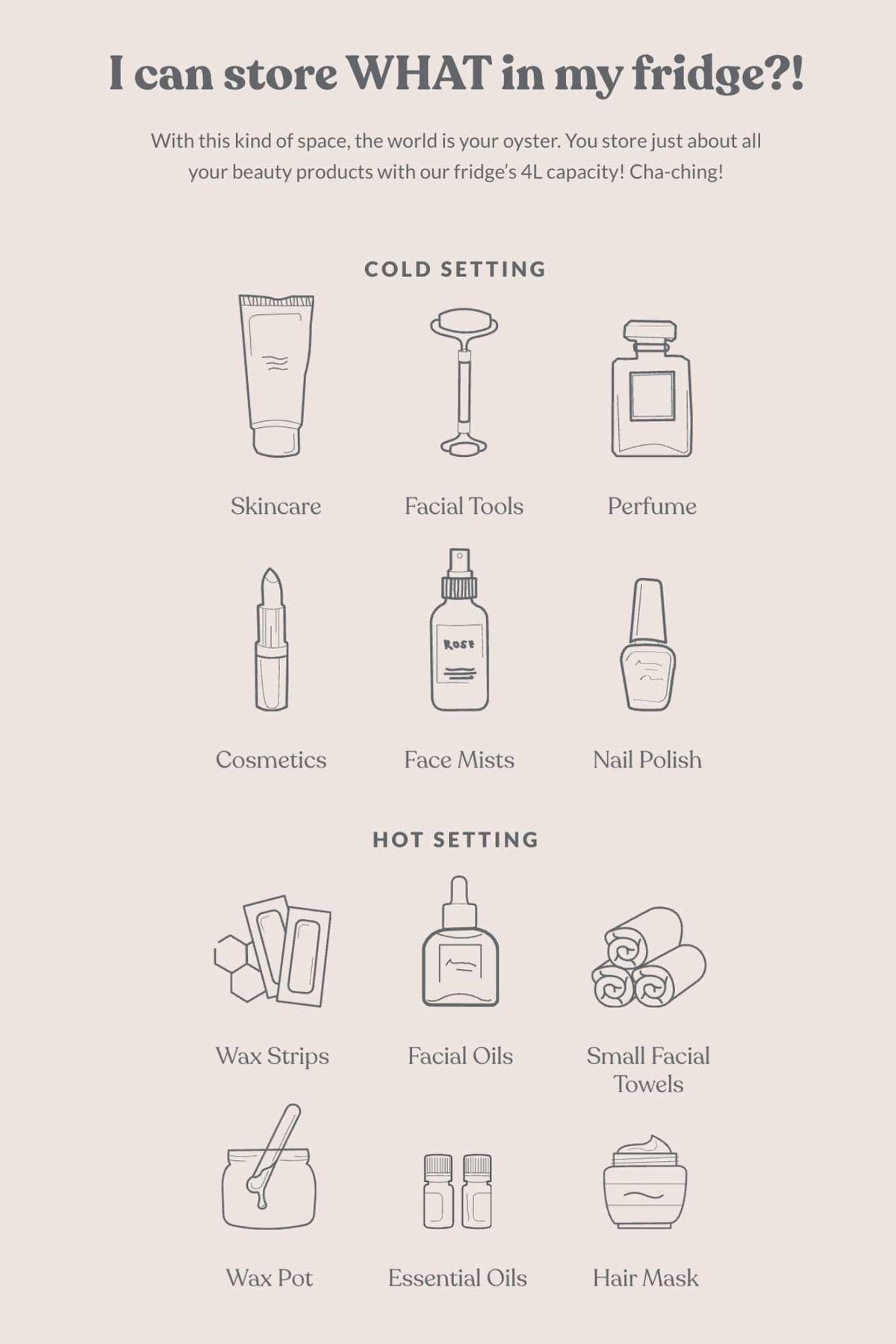 BeautyFridge - 1pc (4 colours)