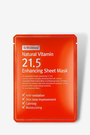 By Wishtrend - Natural Vitamin 21.5% Enhancing Sheet Mask - 1pc