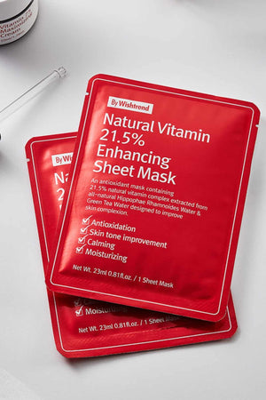 By Wishtrend - Natural Vitamin 21.5% Enhancing Sheet Mask - 1pc