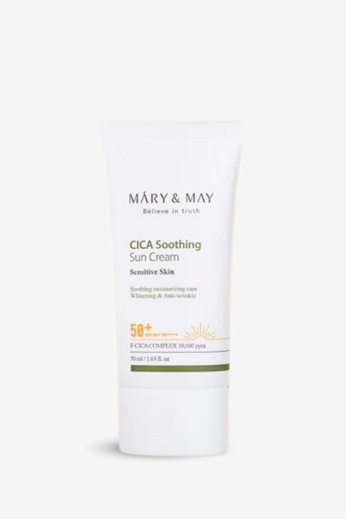 Mary & May - Cica Soothing Sun Cream SPF50+ PA++++ - 50ml