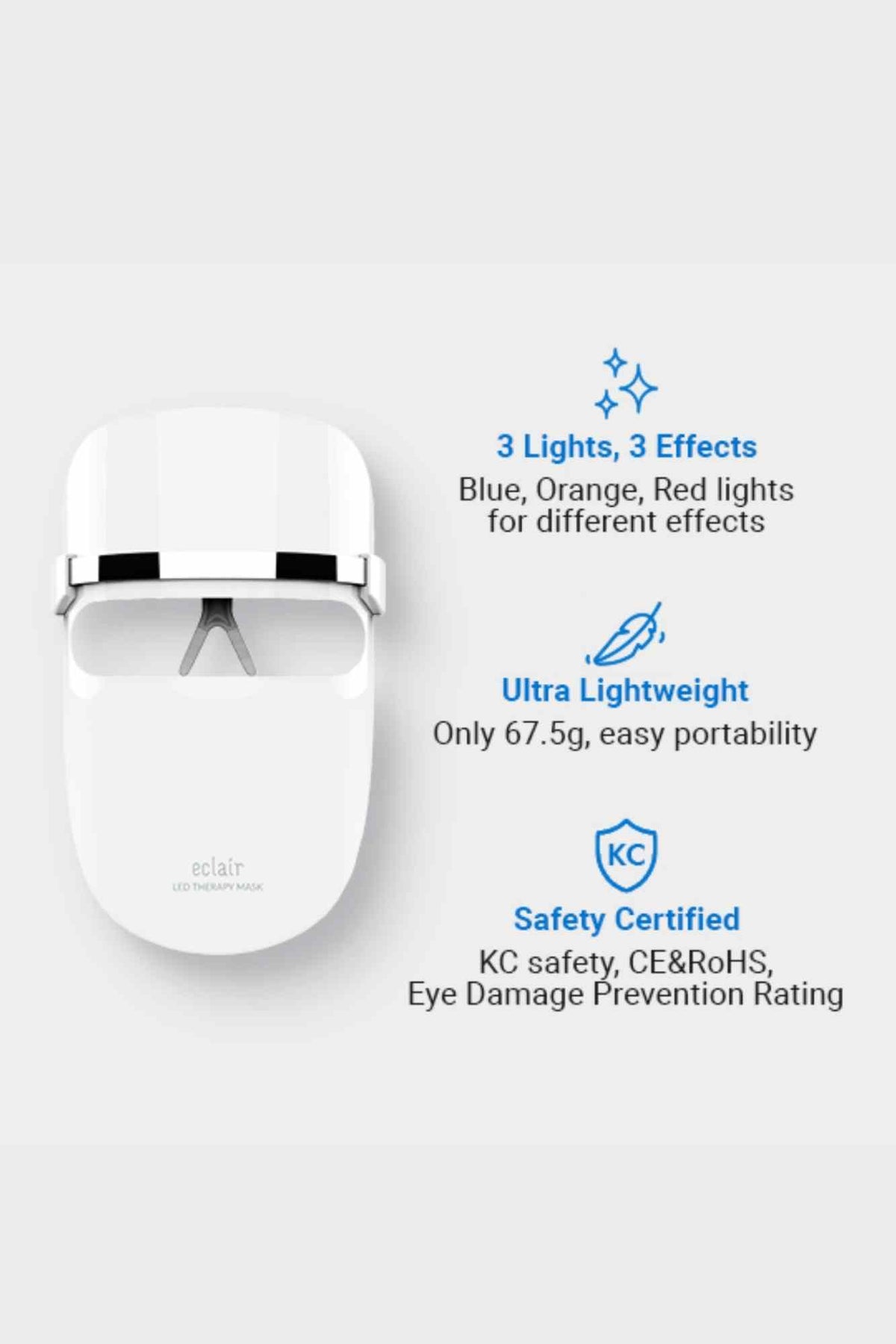 ECLAIR - LED Therapy Mask - 1pc