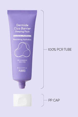 Purito - Dermide Cica Barrier Sleeping Pack - 80ml