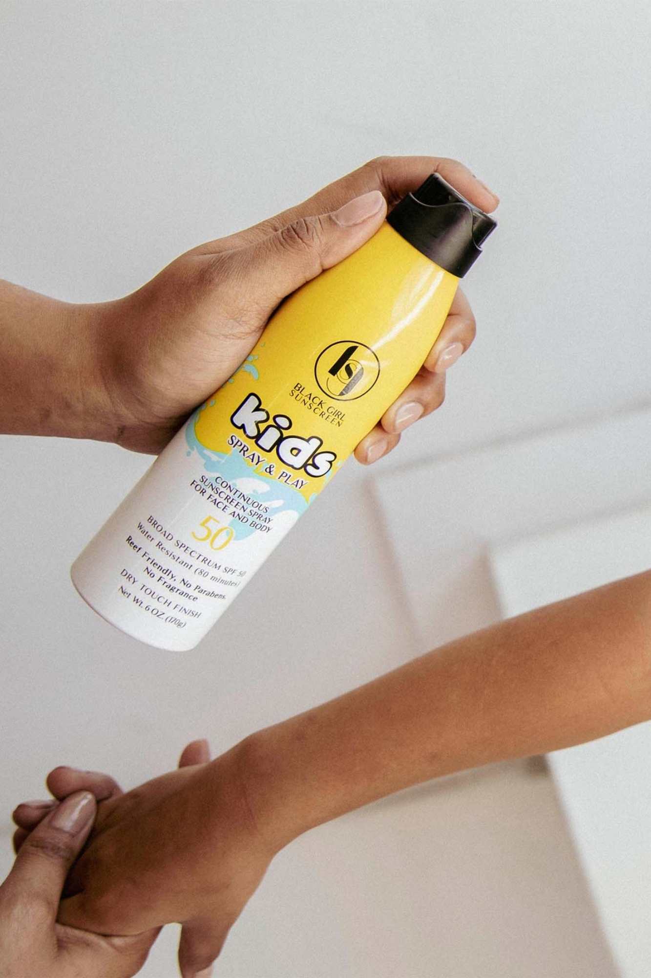 Black Girl Sunscreen BGS Kids Spray N Play SPF50 170g