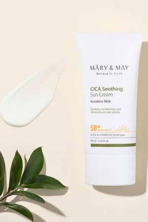 Mary & May - Cica Soothing Sun Cream SPF50+ PA++++ - 50ml