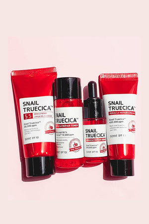 Some By Mi - Snail Truecica Miracle Repair Starter Kit - 4pcs