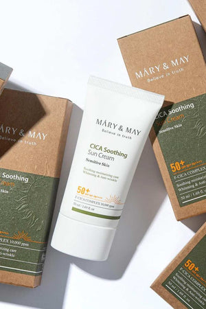 Mary & May - Cica Soothing Sun Cream SPF50+ PA++++ - 50ml