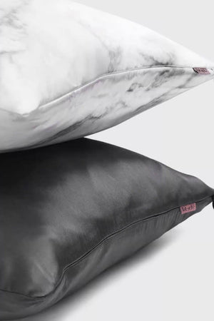 Kitsch - Charcoal Satin Pillowcase - 1pc (2 sizes)