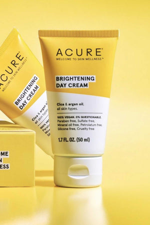 Acure brightening day cream Australian skincare store moisturiser Vegan