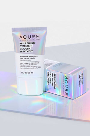 Acure - Resurfacing Overnight Glycolic Treatment - 30ml