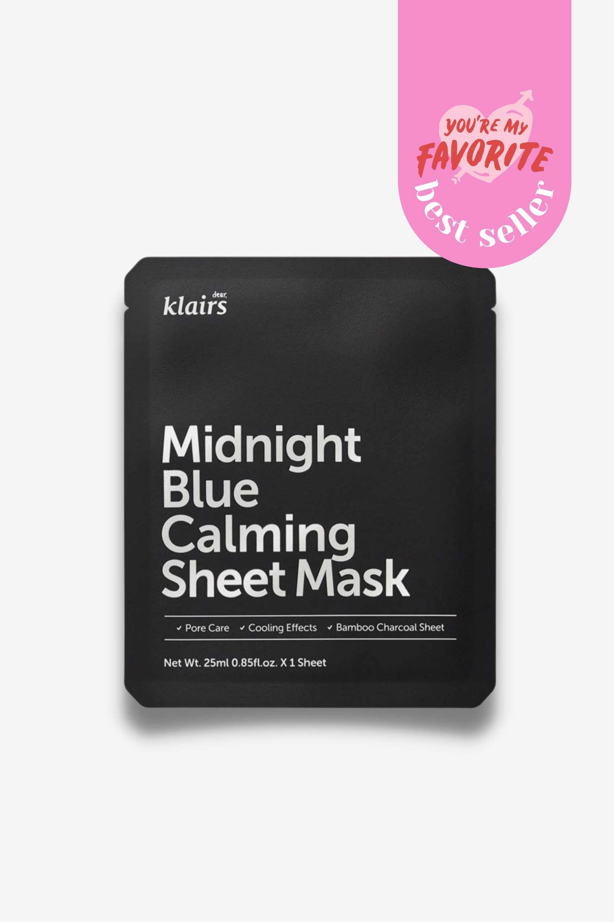 DEAR, KLAIRS - Midnight Blue Calming Sheet Mask - 1pc