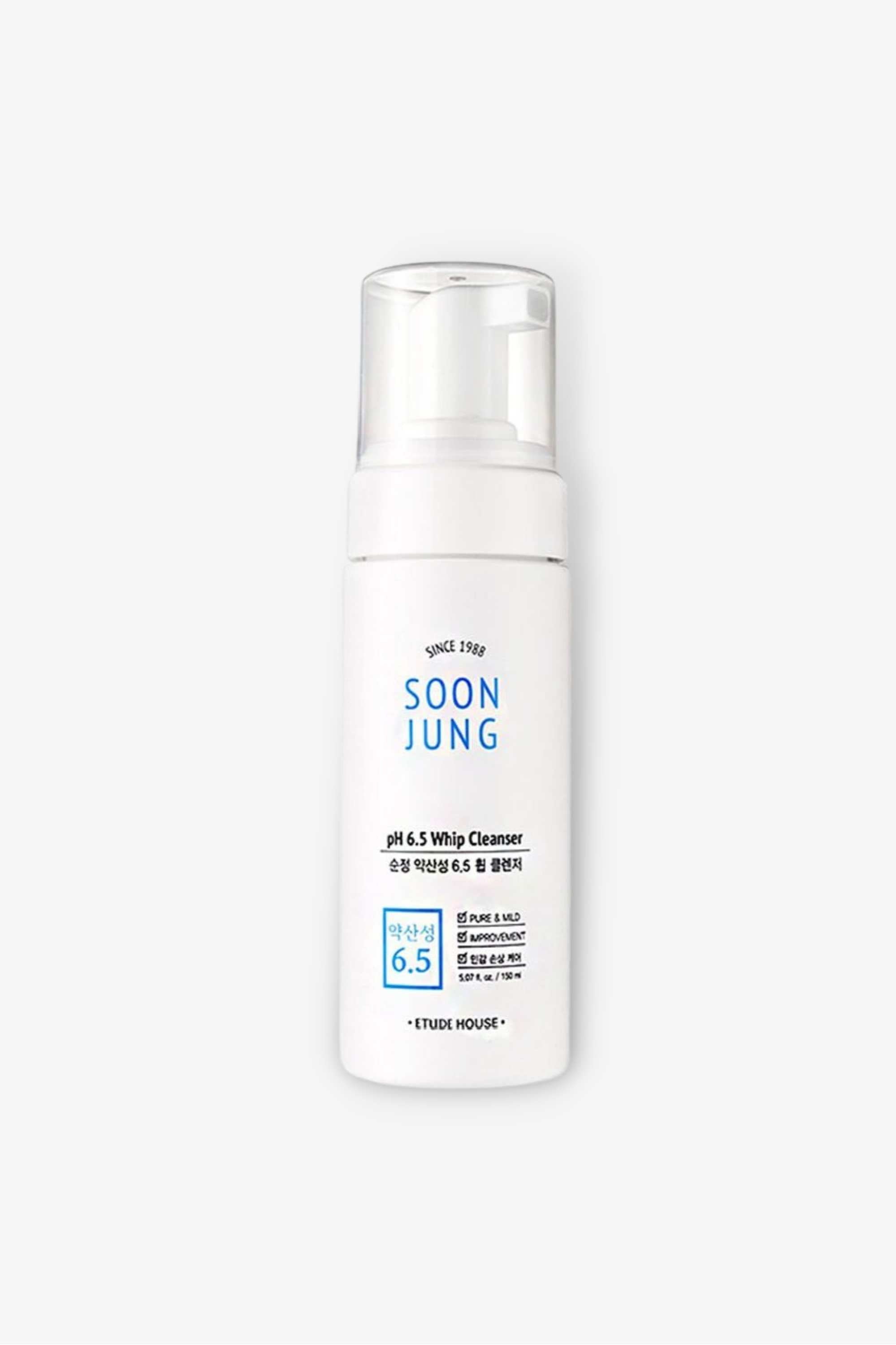 Etude House - Soon Jung pH 6.5 Whip Cleanser - 150ml / 250ml