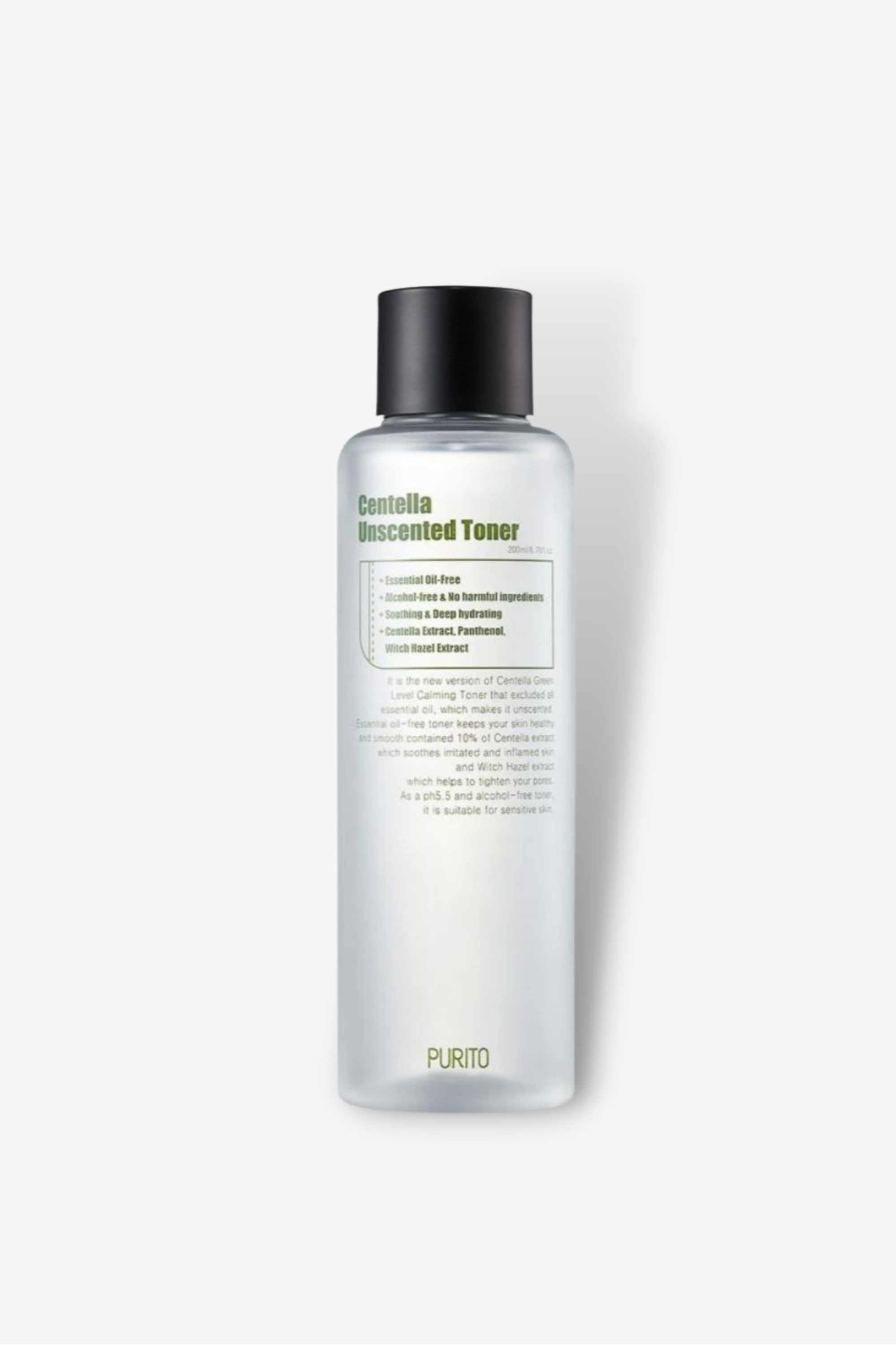 Purito - Centella Unscented Toner (Witch Hazel Free) - 30ml / 200ml