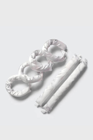 Kitsch - Satin Heatless Pillow Rollers (Soft Marble) - 6pcs