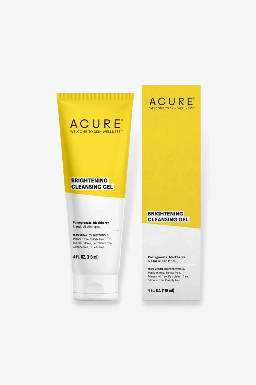 acure brightening cleansinh gel cleanser facial cleanser australian skincare store