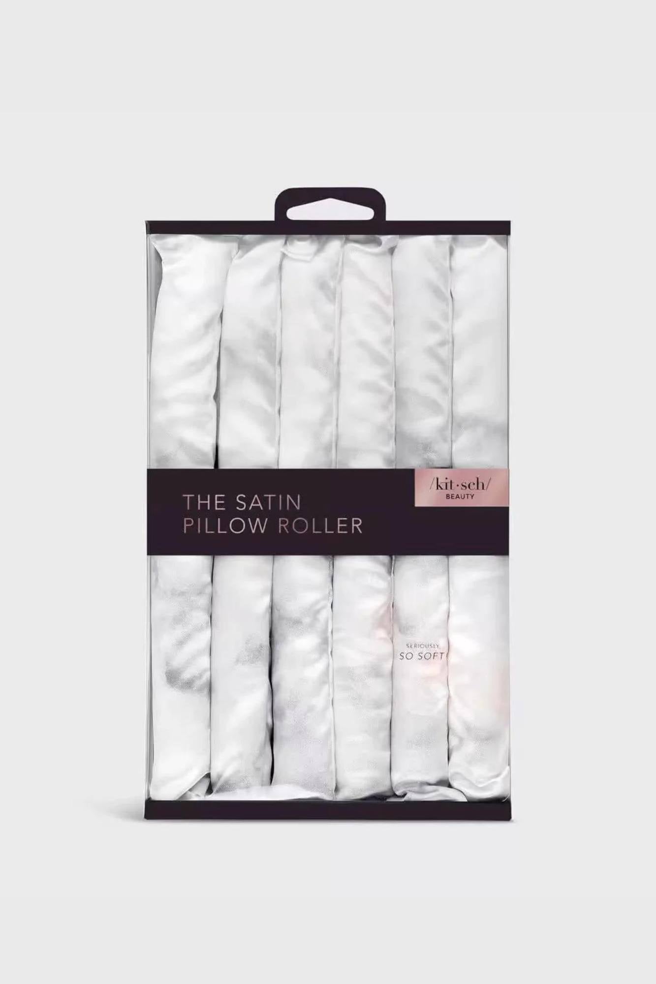 Kitsch - Satin Heatless Pillow Rollers (Soft Marble) - 6pcs