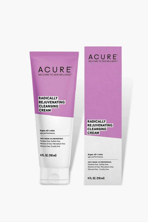 Acure radically rejuvenating cleansing cream argan oil cleanser