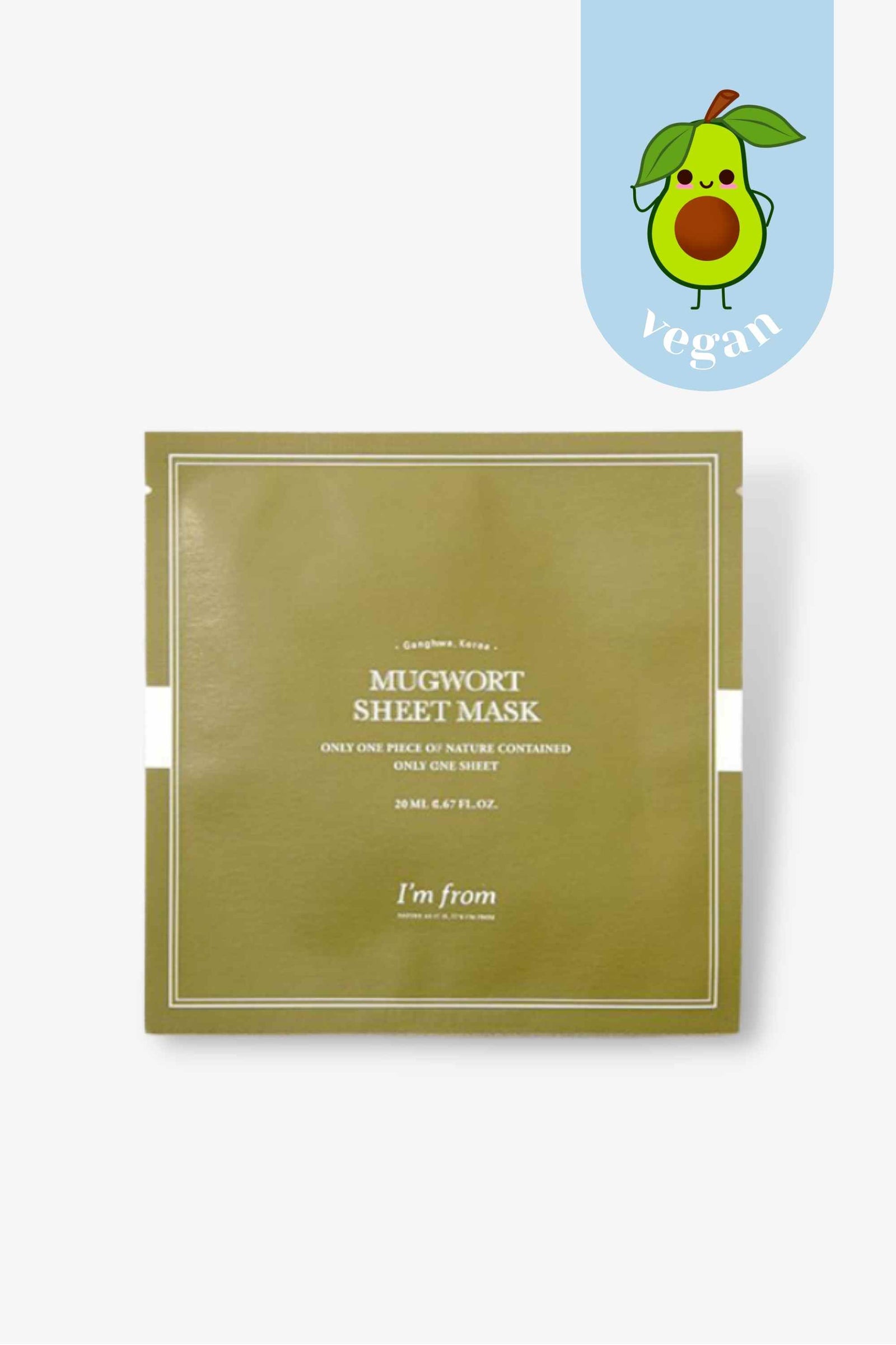 I'm From - Mugwort Sheet Mask - 1pcs