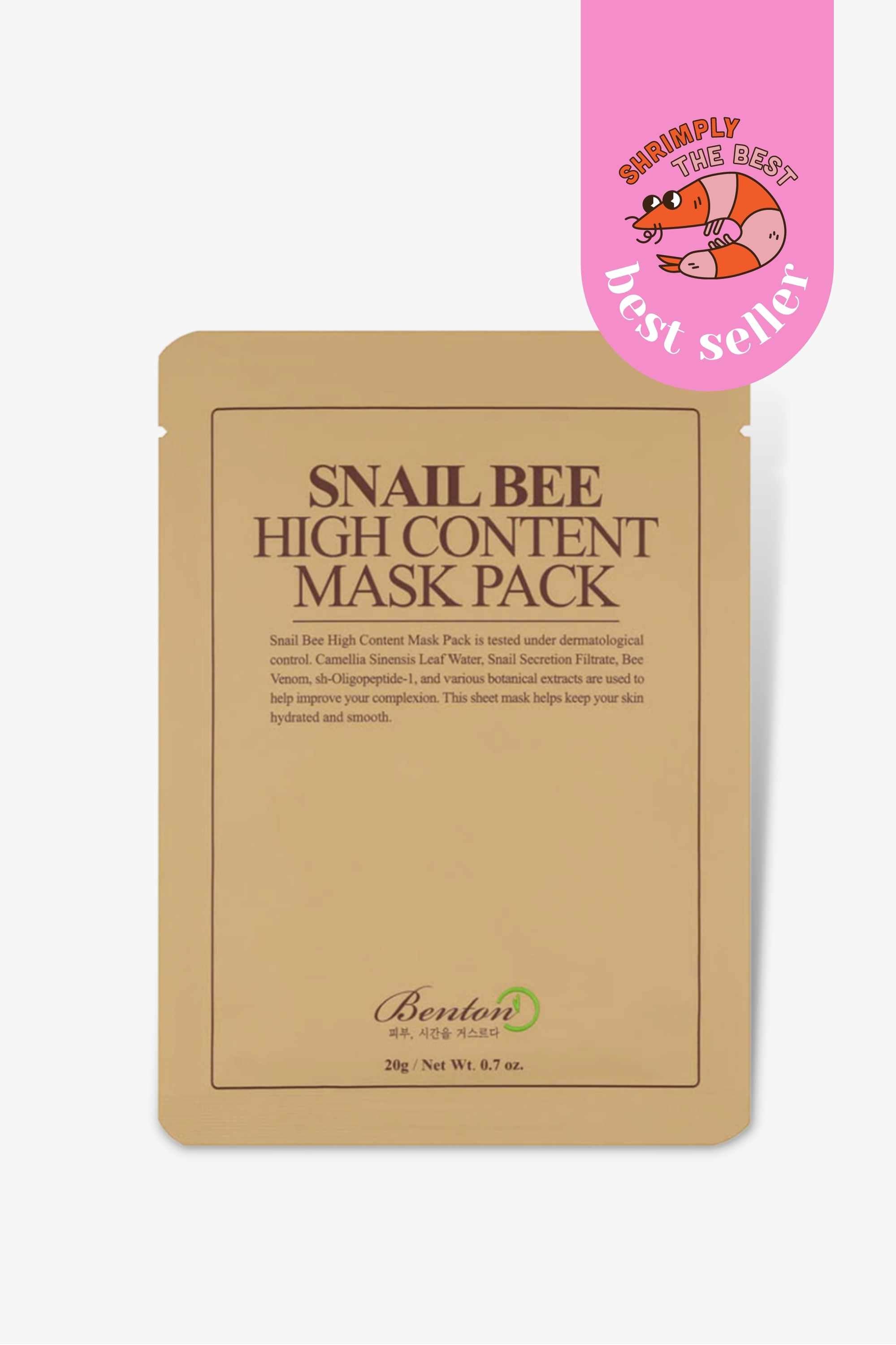 Benton - Snail Bee High Content Mask Sheet - 1pcs