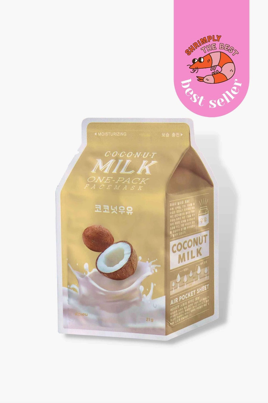 A'PIEU - Milk One Pack Sheet Mask - Coconut (Moisturising) - 1pc
